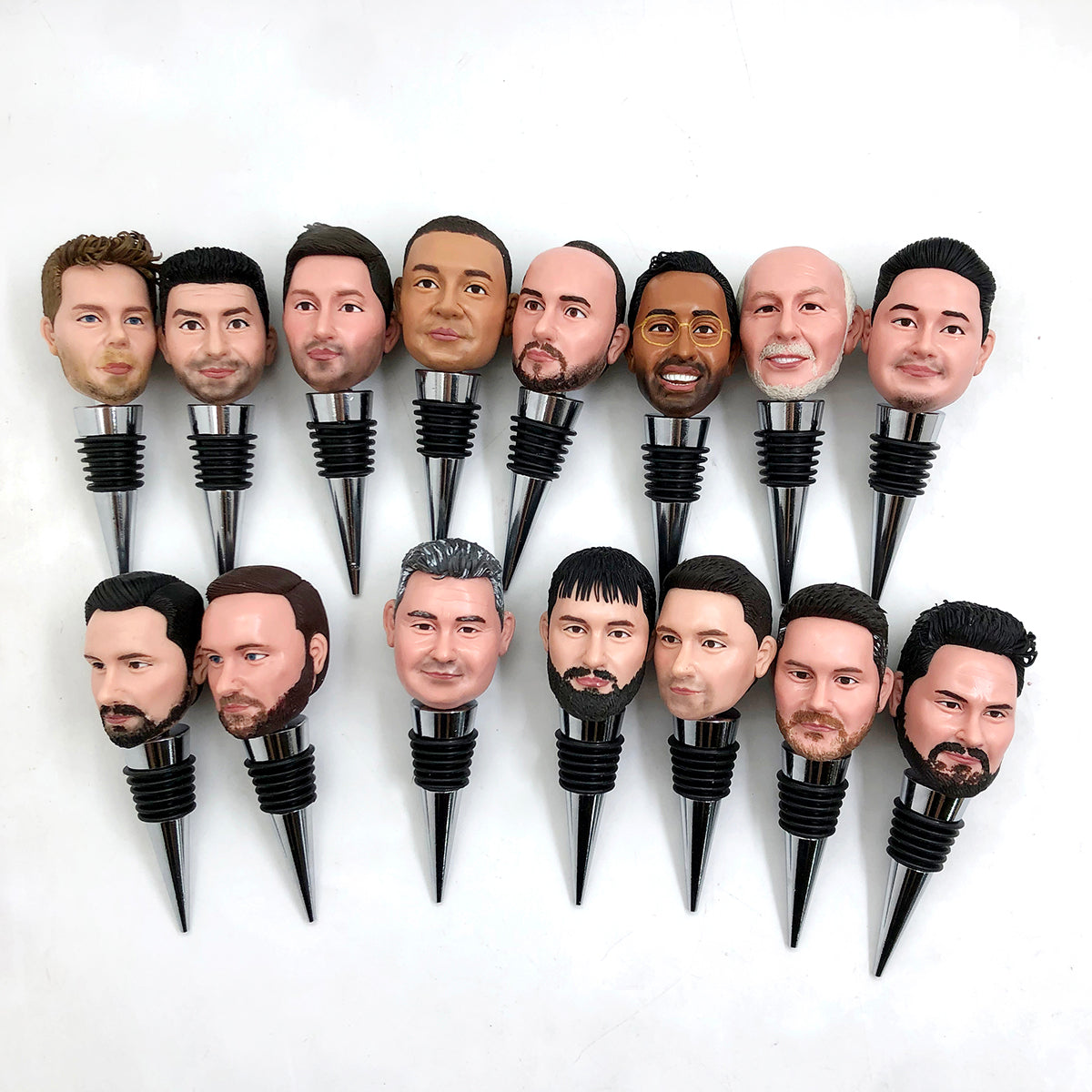 Personalized Wine Bottle Stoppers Custom Bobblehead From Photo - Gift ...