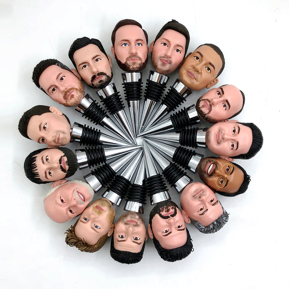 Personalized Wine Bottle Stoppers Custom Bobblehead From Photo - Gift ...