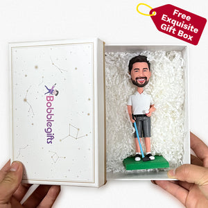 Valentine's Day Gift Ideas - Custom Male Bobblehead with Flower