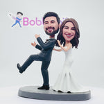 Wedding Couple Custom Bobblehead Duet Dance