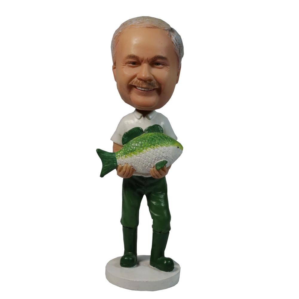 Fishing Man Custom Bobbleheads - BobbleGifts